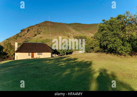 Maison de repos au Parc Royal Natal dans la montagne du Drakensberg, Afrique du Sud Banque D'Images