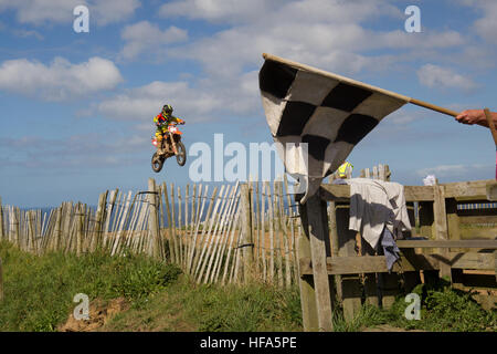 Moto-X Motocross Sorel Point, St John. Jersey Channel Islands UK Banque D'Images