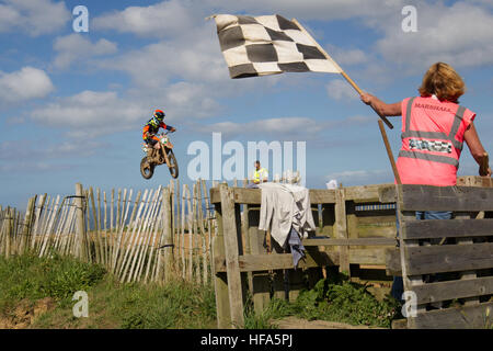 Moto-X Motocross Sorel Point, St John. Jersey Channel Islands UK Banque D'Images