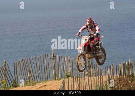 Moto-X Motocross Sorel Point, St John. Jersey Channel Islands UK Banque D'Images