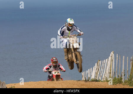 Moto-X Motocross Sorel Point, St John. Jersey Channel Islands UK Banque D'Images