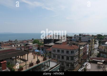 Côte nord de la mer de Marmara à Istanbul, Turquie Banque D'Images