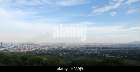 Très belle vue de Kahlenberg autrichiens à Vienne Capitale Banque D'Images