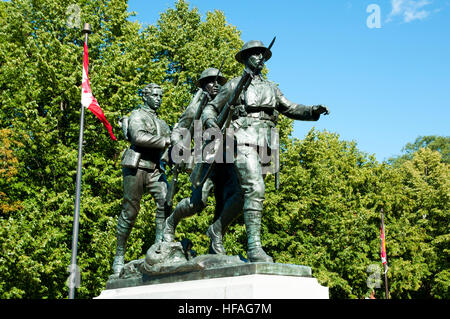 Monument commémoratif de guerre - Charlottetown - Canada Banque D'Images