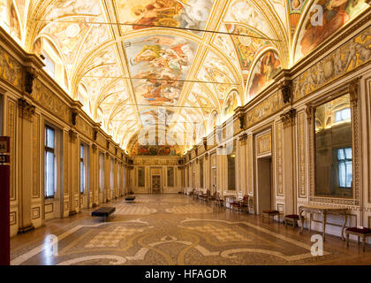 Mantova, Italie - 8 janvier 2016 : Palais Ducal de Mantoue, également connu sous le nom de palais Gonzaga, est l'un des principaux bâtiments historiques les citoyens. Banque D'Images