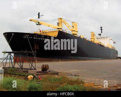 Prépositionnement Maritime Ship USNS 1er lieutenant Baldomero Lopez Banque D'Images