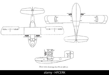 Usine d'avion Naval PN-12 dimensions Banque D'Images