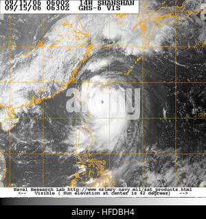 Typhoon 14W (Shanshan) 2006-09-15 06-00 Banque D'Images