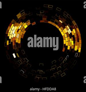 Résumé Contexte De Noël magique coloré. Golden clignote, resplendit et flou. Illustration de Vecteur