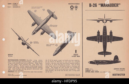 Voir 3B-26 MARAUDER Banque D'Images