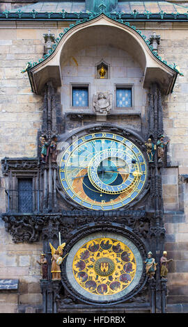 Horloge astronomique de Prague République Tchèque Banque D'Images