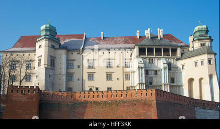Château Royal de Wawel Wawel Krakow Pologne Banque D'Images