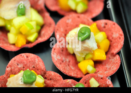 Petit fours. Alimentaria, Nourriture et boissons International Exposition, L'Hospitalet de Llobregat, Barcelone, Catalogne, Espagne Banque D'Images