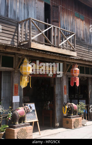 Un restaurant appelé Huan Luang Prabang à Chiang Khan. Banque D'Images