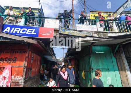 Darjeeling : Chowk Bazar, Bengale occidental, Inde, Westbengalen Banque D'Images