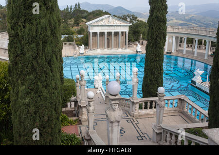 Hearst Castle près de la Route Nationale 1, la Pacific Coast Highway, PCH, Californie,USA,United States of America, Banque D'Images