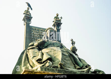 Kolkata (Calcutta, Kalkutta) : Victoria mémorial, monument de la reine Victoria, Bengale occidental, Inde, Westbengalen Banque D'Images