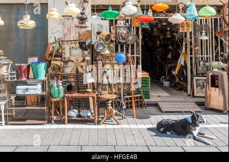 Israël, Tel Aviv, shuk hapishpeshim marché aux puces Banque D'Images