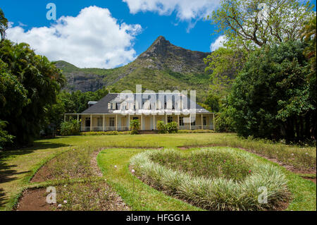 La maison Eureka dans Moka, Ile Maurice. Banque D'Images