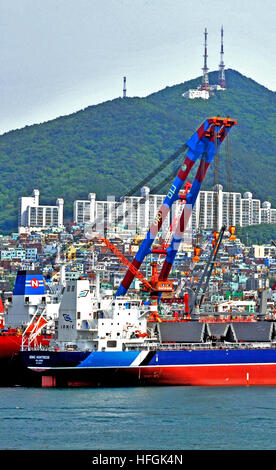 La Corée du Sud Busan chantier naval en Asie du Sud Banque D'Images