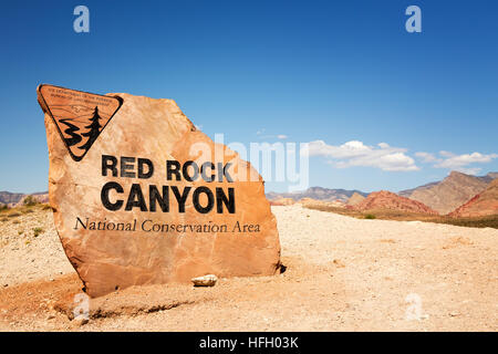 Inscrivez-vous pour le Red Rock Canyon State Park, Nevada, USA Banque D'Images