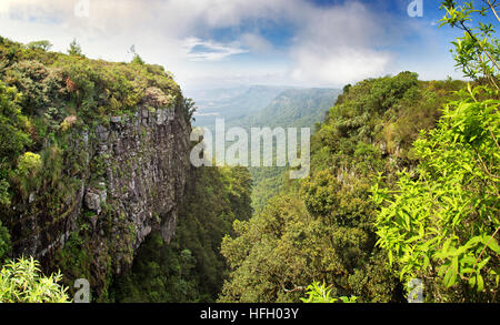 Panorama depuis la fenêtre de Dieu le long du Blyde River Canyon, Probince de Mpumalanga, Afrique du Sud Banque D'Images