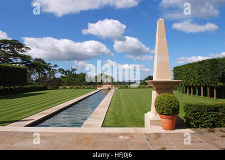 Thornhill Park un classique du 18ème. siècle maison palladienne, jardin et sur le parc près de Sturminster Newton, Dorset, UK Banque D'Images