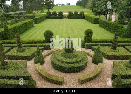 Thornhill Park un classique du 18ème. siècle maison palladienne, jardin et sur le parc près de Sturminster Newton, Dorset, UK Banque D'Images