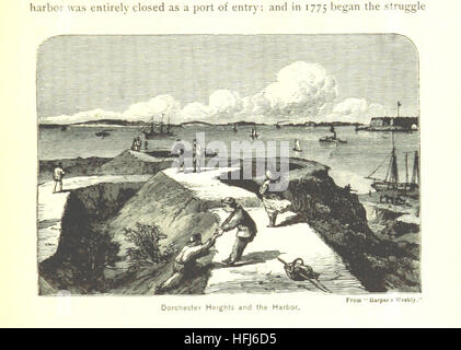 Cette image du « King's Handbook of Boston » fournit un aperçu détaillé de Boston, mettant en valeur les principaux monuments, l'histoire et la croissance de la ville à la fin du XIXe siècle, avec des illustrations et des cartes. Banque D'Images