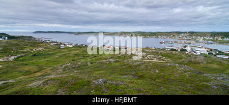 Petit village de Twillingate, Terre-Neuve. Banque D'Images