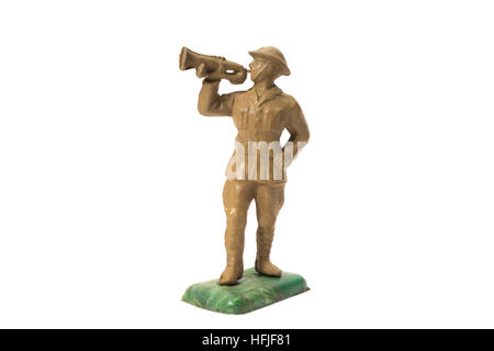 Les hommes de l'armée de soldats en plastique Bergen Toy & Novelty Co. ( Beton ) d'abord produite en 1938 Banque D'Images