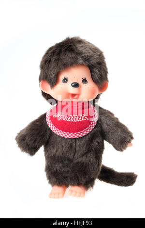 Monchhichi モンチッチ peluche singe par Japonais Sekiguchi Corporation a été publié la première fois en 1974 Banque D'Images