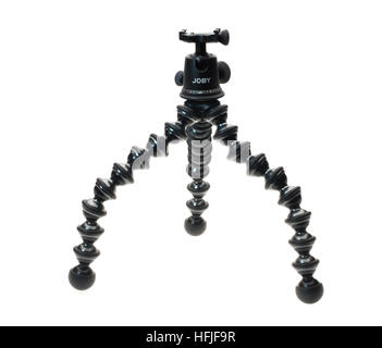 Joby GorillaPod Focus trépied photo souple. Banque D'Images
