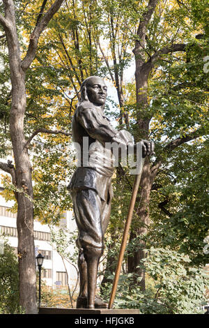 Gerard Peter Stuyvesant Stuyvesant Square statue, dans, NYC Banque D'Images