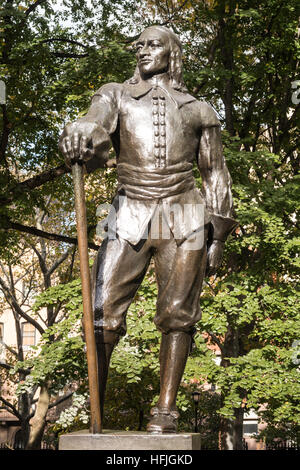 Gerard Peter Stuyvesant Stuyvesant Square statue, dans, NYC Banque D'Images