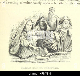 Cette image est tirée de 'à travers l'Asie centrale', détaillant le voyage de l'auteur à travers l'Asie centrale, y compris une carte et une annexe discutant de la frontière russo-afghane. Le livre offre un aperçu historique et géographique du paysage politique et culturel de la région. Banque D'Images