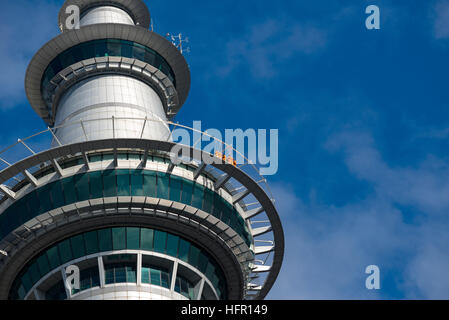 Sky Tower d'Auckland, Auckland, Nouvelle-Zélande. Banque D'Images