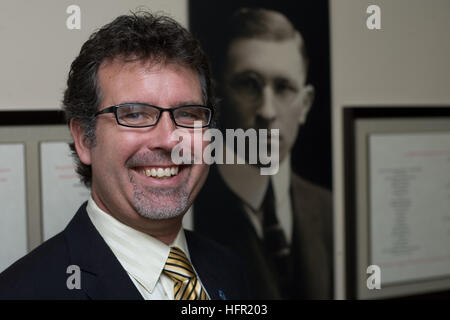 Grant Maltman, conservateur de Banting House à Londres, Ontario Canada. Banque D'Images