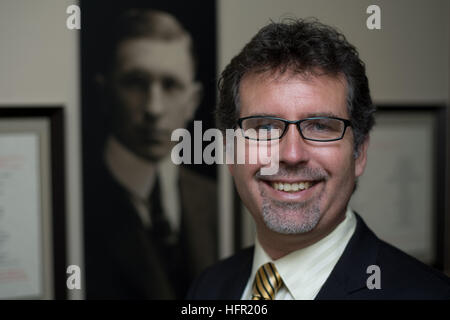 Grant Maltman, conservateur de Banting House à Londres, Ontario Canada. Banque D'Images