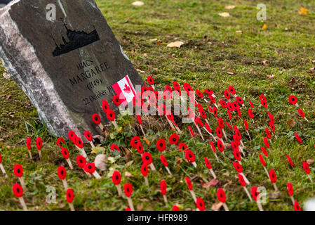 La bataille de l'Atlantique situé à Memorial au NCSM (Navire canadien de Sa Majesté) Prevost à London en Ontario, au Canada. Banque D'Images