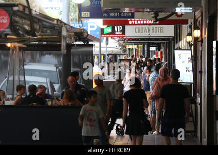 "Manger" de la rue Church Street, Parramatta dans l'ouest de Sydney, Australie. Banque D'Images