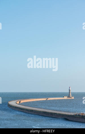 Roker Pier à Sunderland, Angleterre, RU Banque D'Images