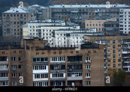 Maisons et Appartements dans le quartier de l'Avenue Mira, Moscou, Russie Banque D'Images