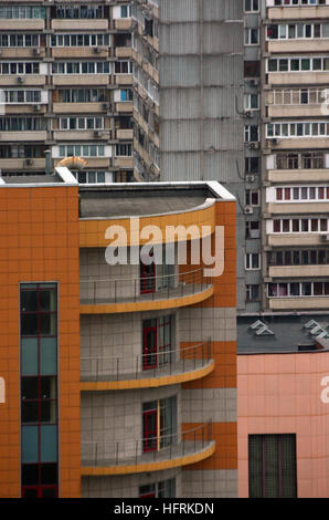 Maisons et Appartements dans le quartier de l'Avenue Mira, Moscou, Russie Banque D'Images