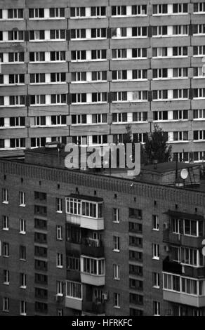 Maisons et appartements dans le Mira Avenue de Moscou, Russie Banque D'Images