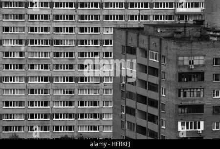 Maisons et appartements dans le Mira Avenue de Moscou, Russie Banque D'Images