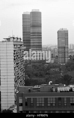 Maisons et appartements dans le Mira Avenue de Moscou, Russie Banque D'Images