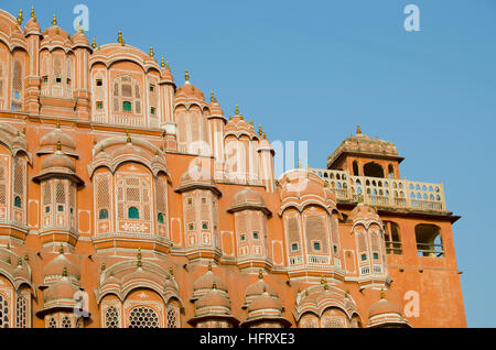 Le palais de l'Inde Jaipur Hava Makhal,une construction, l'architecture, l'art, la valeur historique, l'Inde, Jaipur, le palais, le palac Banque D'Images