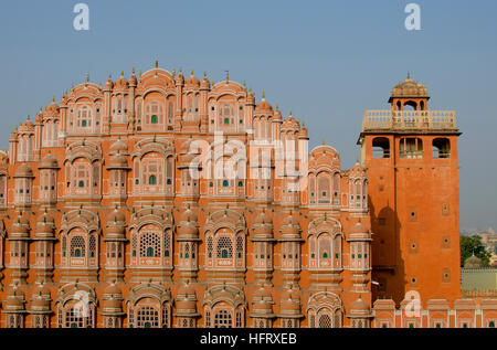 Le palais de l'Inde Jaipur Hava Makhal,une construction, l'architecture, l'art, la valeur historique, l'Inde, Jaipur, le palais, le palac Banque D'Images