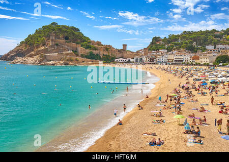 Tossa del Mar, Costa Brava, Espagne Banque D'Images